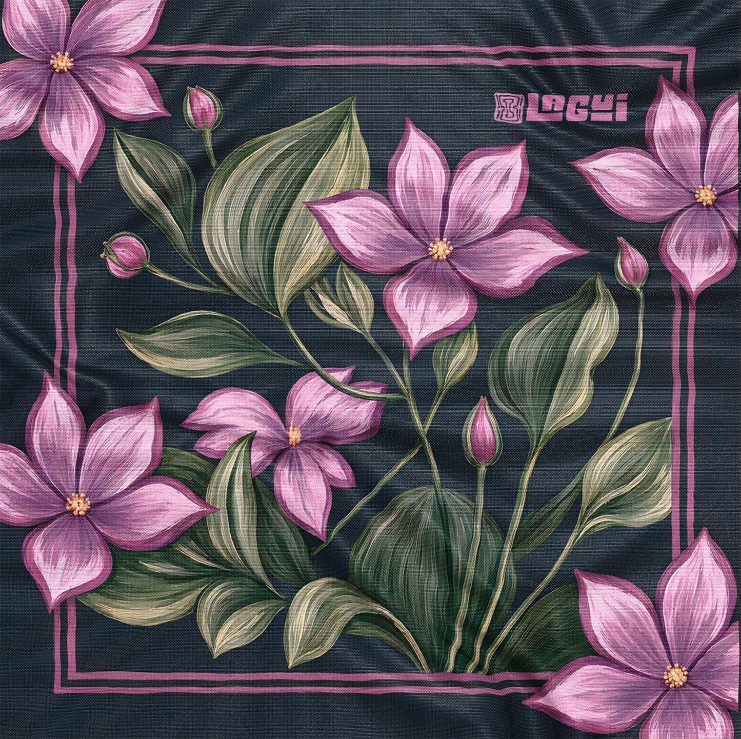Pañoleta Jardín Morado